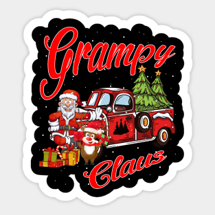 Grampy Claus Santa Car Christmas Funny Awesome Gift Sticker